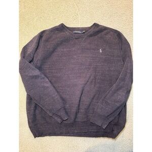 Polo Ralph Lauren Men's Dark Grey Medium, Long Sleeve, Crewneck Sweater, size XL